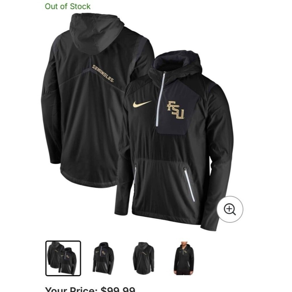 Nike Black Windbreaker Jacket